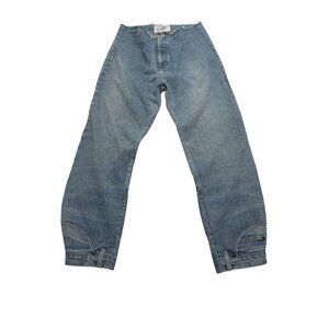 NWOT CIE Upside Down Jeans in Blue Denim